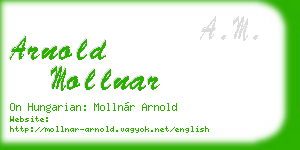 arnold mollnar business card